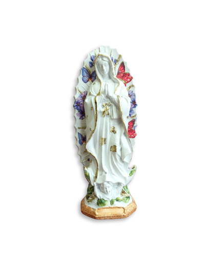 Virgen de Guadalupe hecha a mano – Figura artesanal de 30 cm