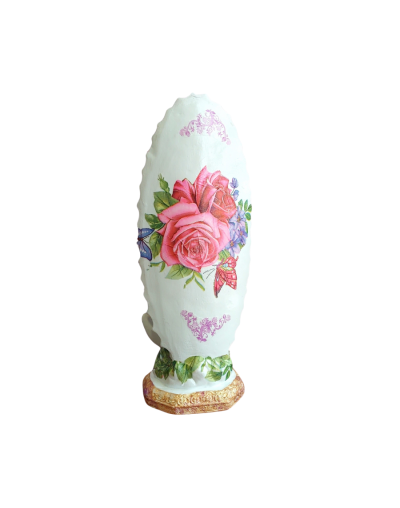 Virgen de Guadalupe hecha a mano – Figura artesanal de 30 cm