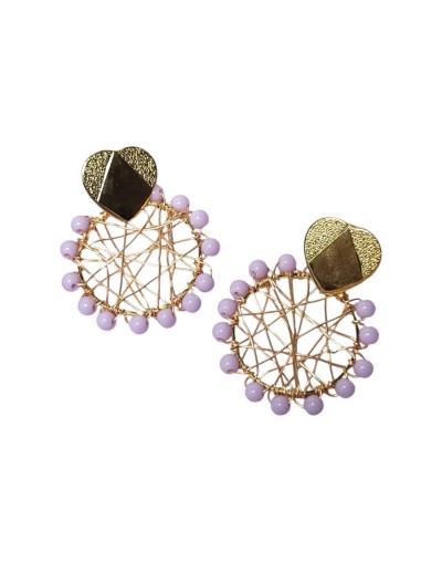 Aretes en alambrismo