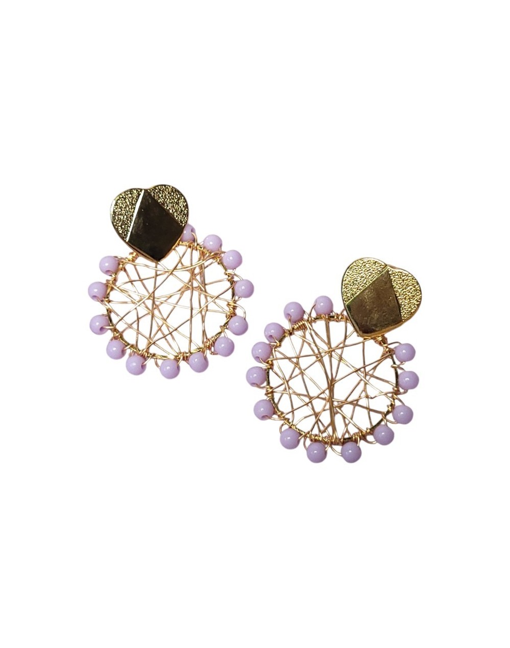 Aretes en alambrismo