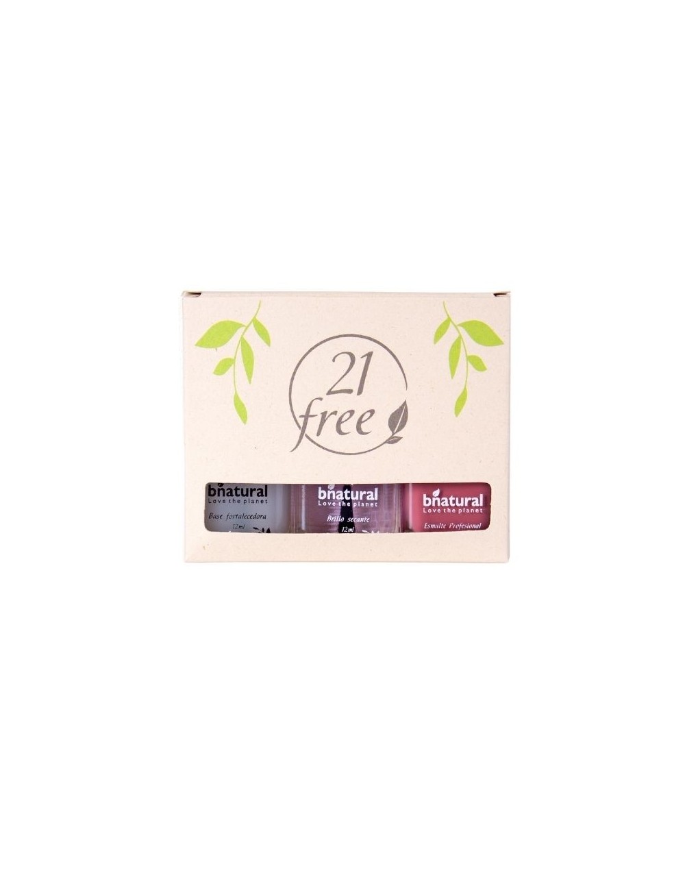 Kit de inicio x 3 – Base, brillo y esmalte que elijas Bnatural