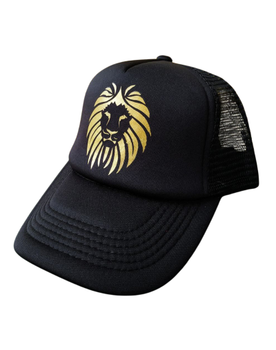 Gorra Trucker Negra León