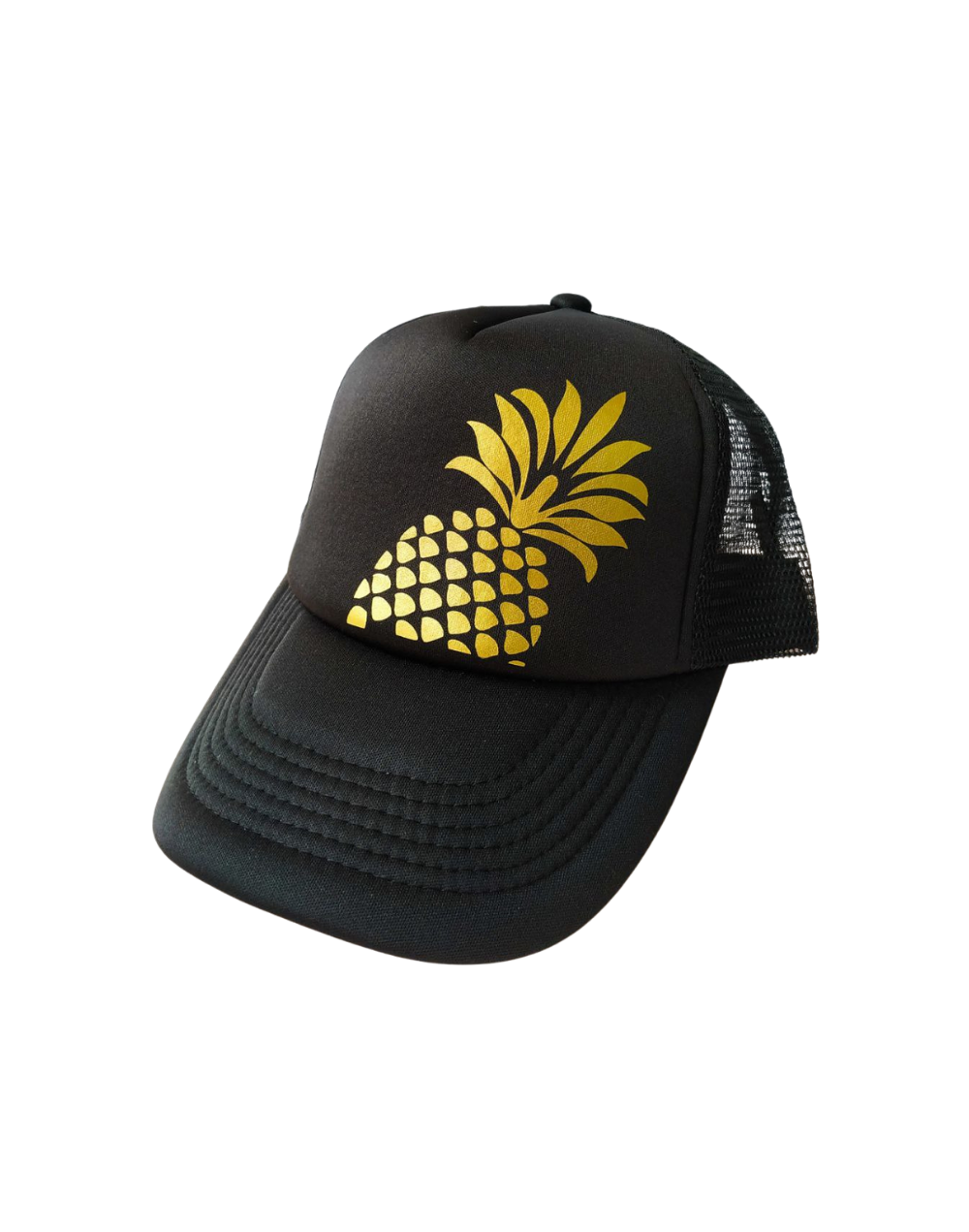 Gorra Trucker Negra Piña