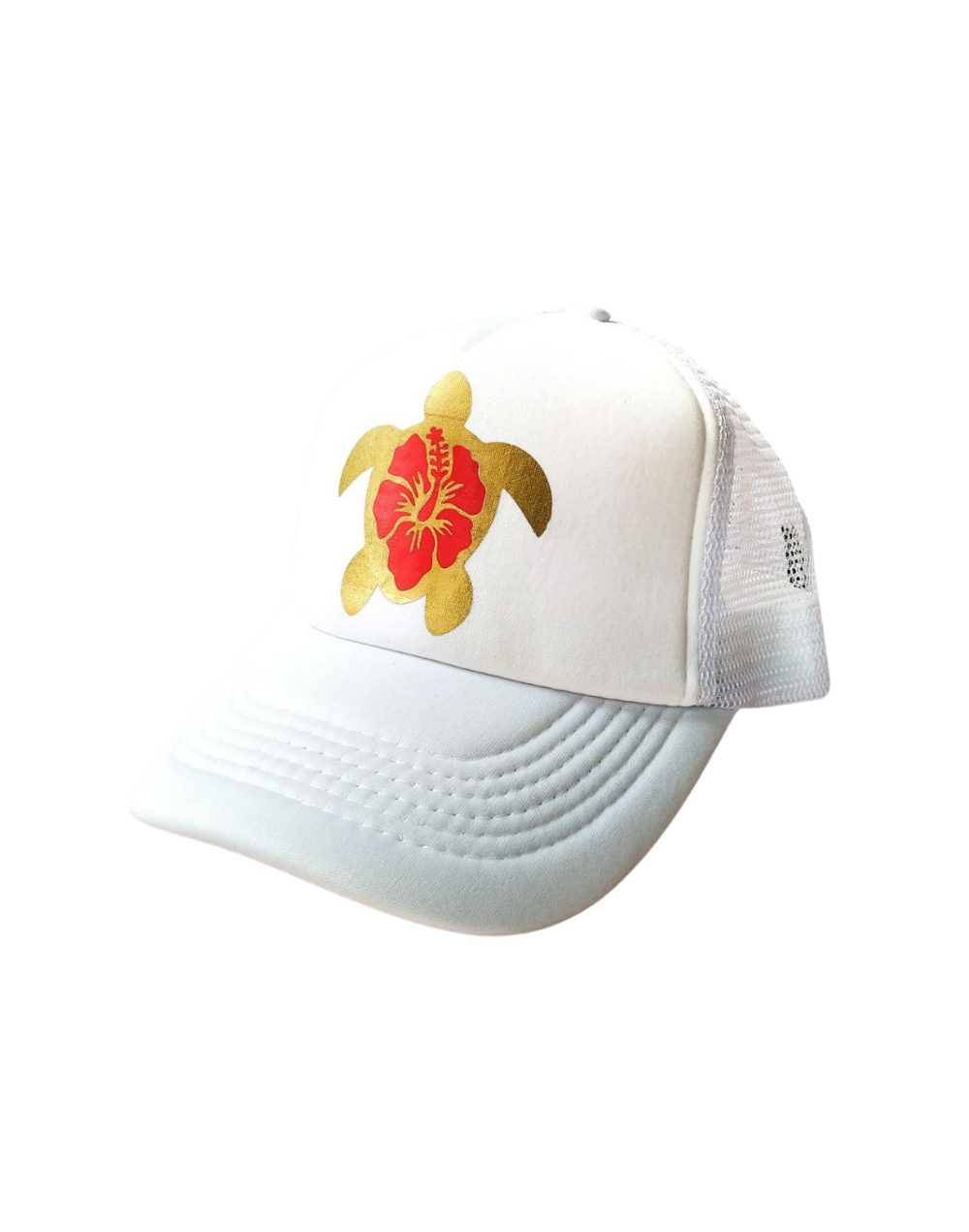 Gorra Trucker Blanca Tortuga