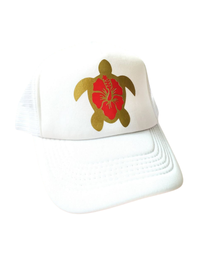 Gorra Trucker Blanca Tortuga