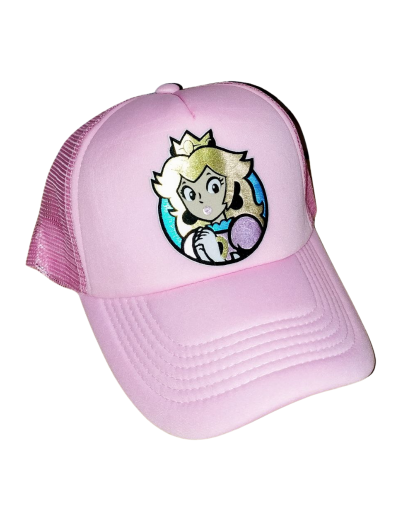 Gorra Trucker Rosa Princesa Peach