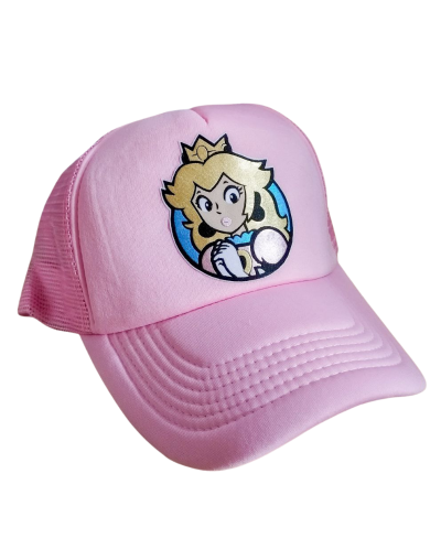 Gorra Trucker Rosa Princesa Peach