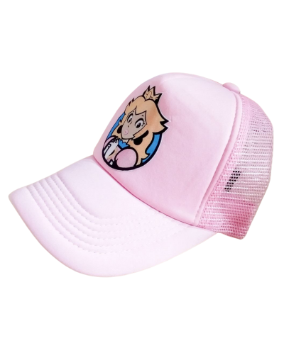 Gorra Trucker Rosa Princesa Peach