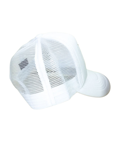 Gorra Trucker Blanca Cerezas