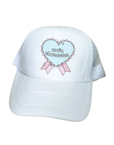 Gorra Trucker Blanca Main Character