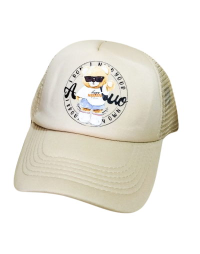 Gorra Trucker Marfíl Osito