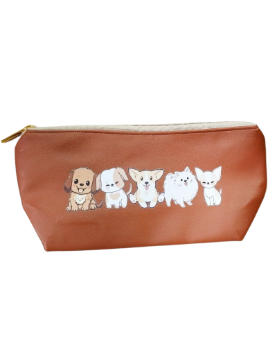 Estuche en Cuerina Perritos