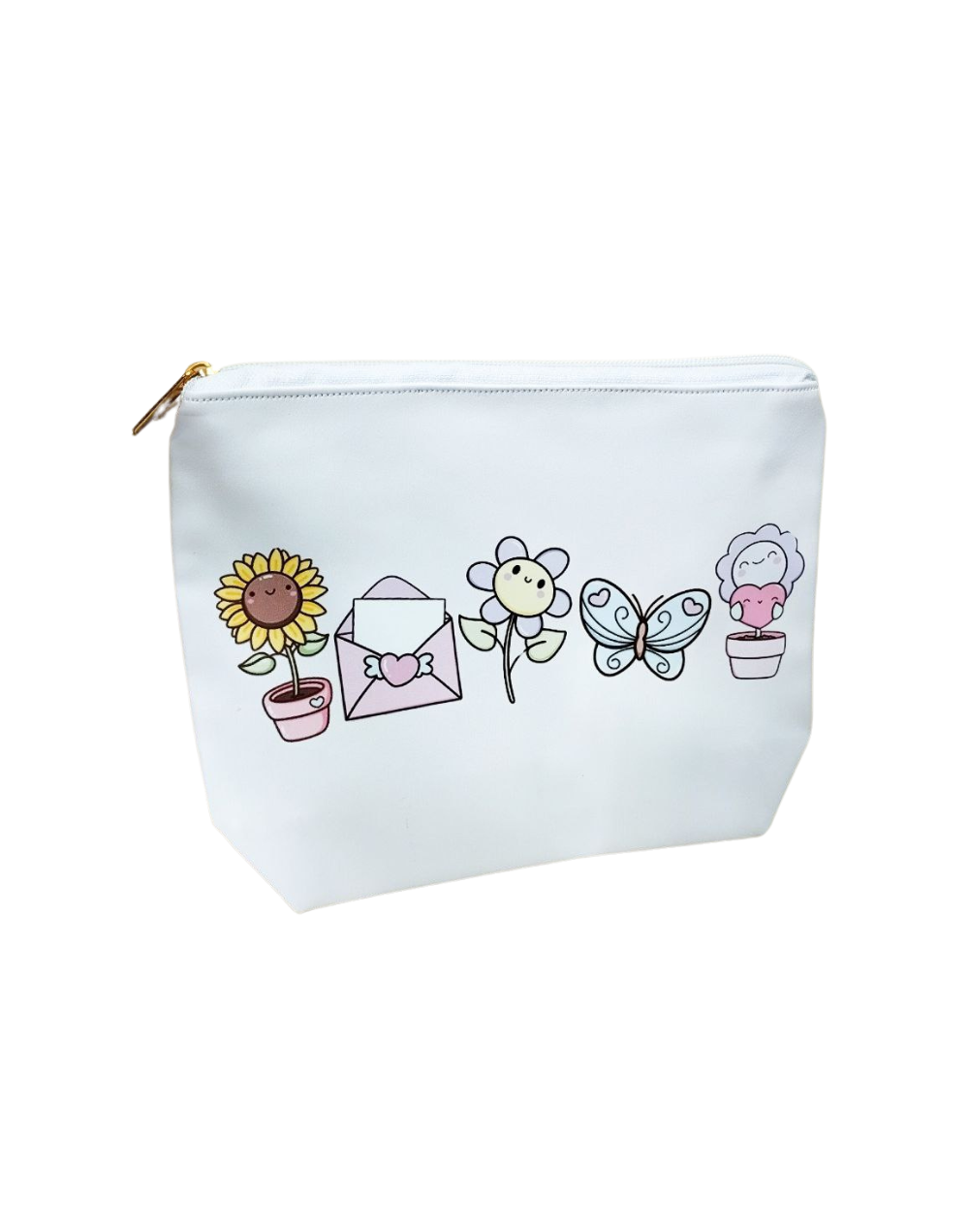 Estuche en Cuerina Flores Cute