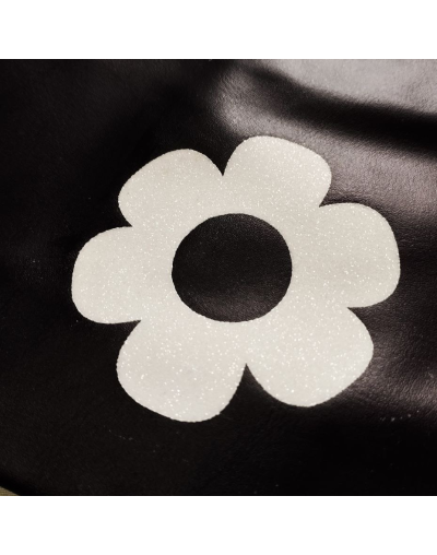 Estuche en Cuerina Flor Escarchada