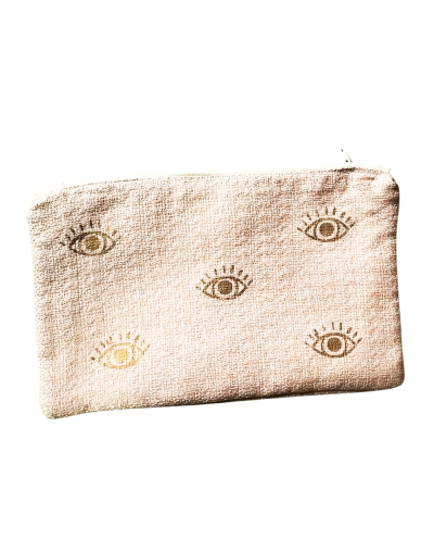 Estuche Lona Tejida Ojitos