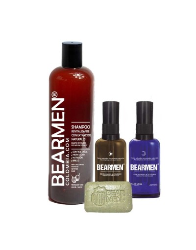 TÓNICOS DE CRECIMIENTO + SHAMPOO DE CEBOLLA BEARMEN