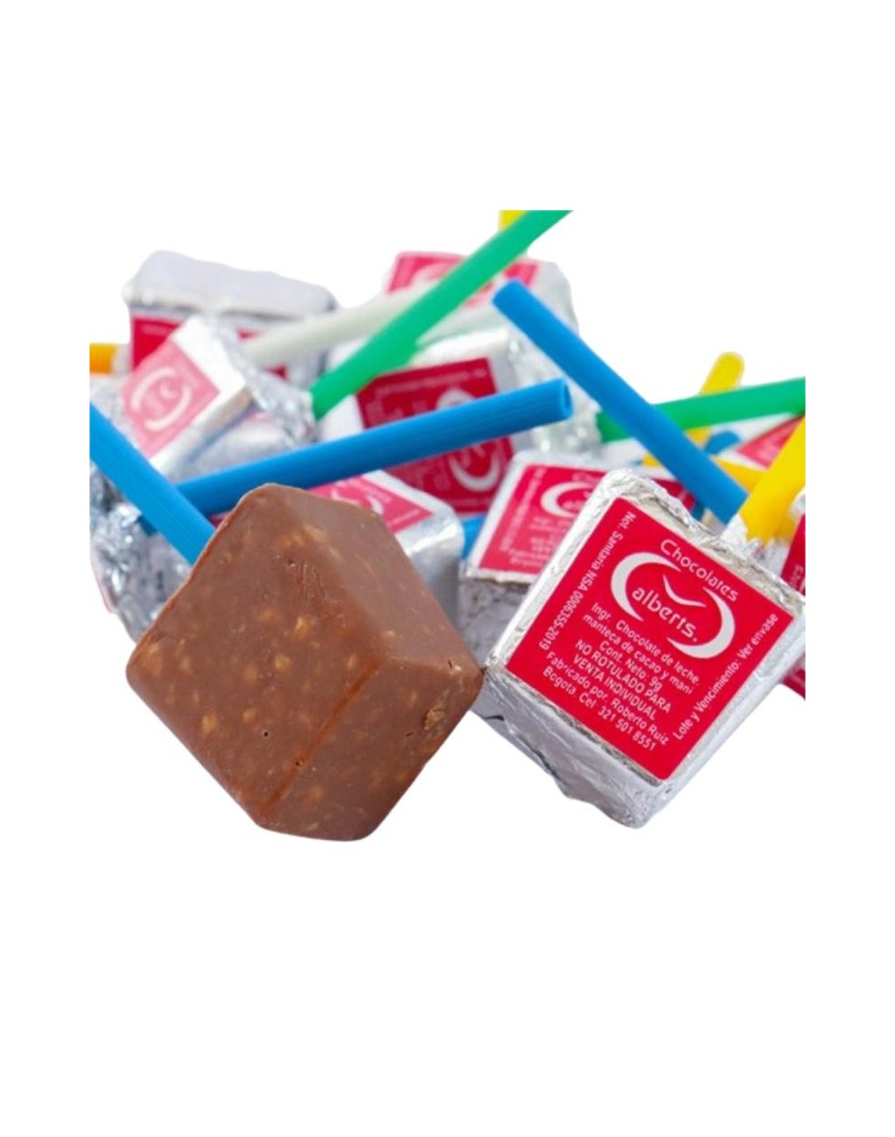 Colombina de chocolate con maní