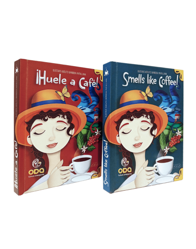 Libro huele a café Viajero, Versión Ingles y español