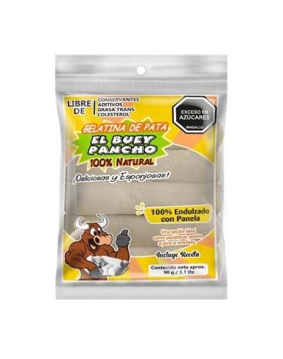 Gelatina de pata blanca tipo barra x 5und