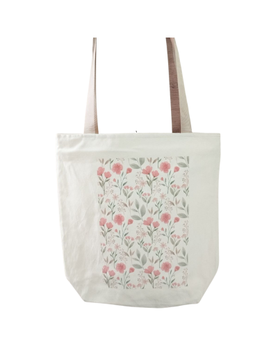 Totebag Lona Flores