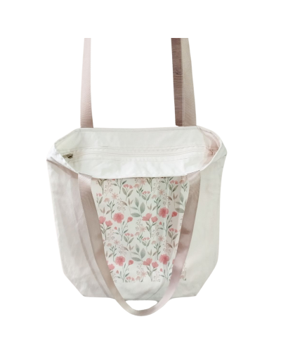 Totebag Lona Flores
