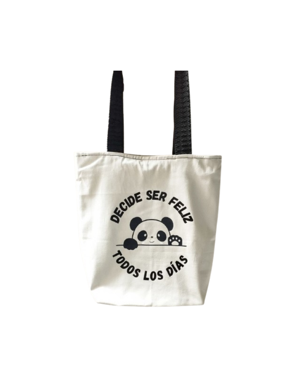 Totebag Drill Panda Feliz