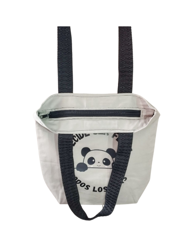 Totebag Drill Panda Feliz