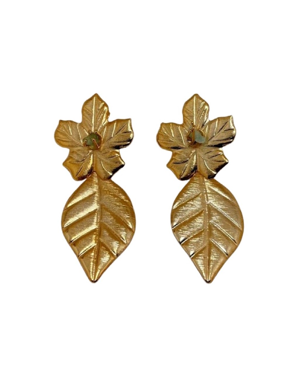 ARETES FLORES Y HOJAS