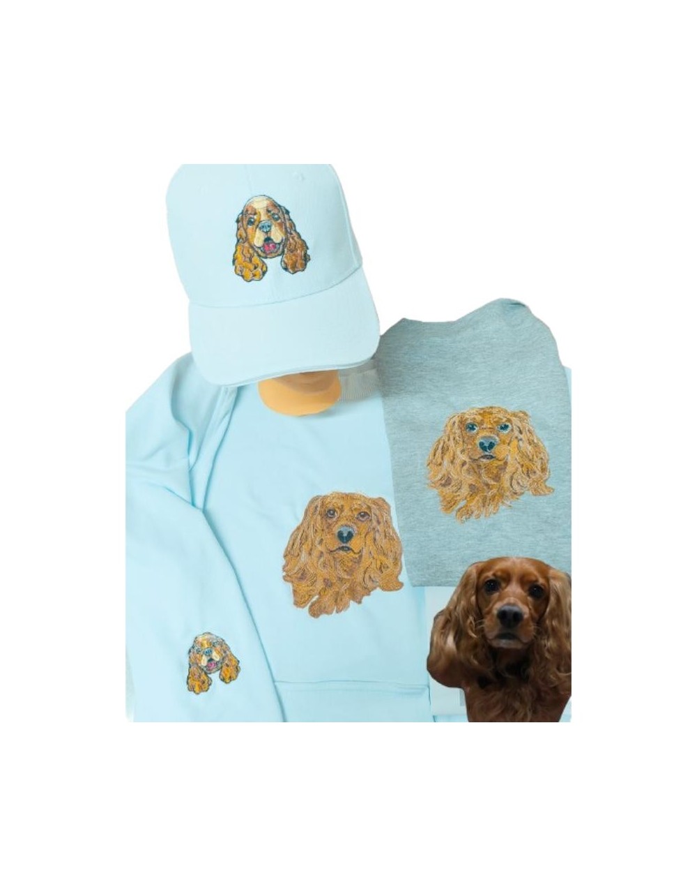 BUZO BORDADO MASCOTA COCKER - KIT