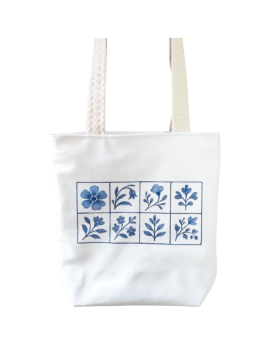 Bolso en Cuerina Flores