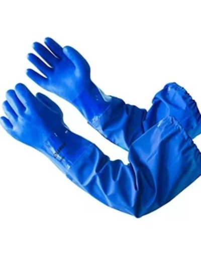 GUANTE PVC CORRUGADO MANGA LARGA