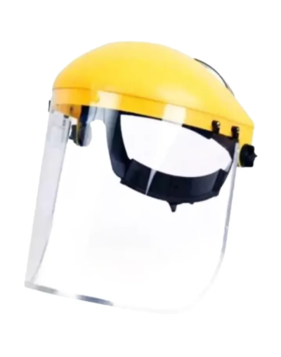 VISOR EN ACETATO CON BORDE METÁLICO