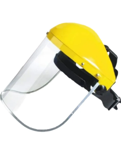 VISOR EN ACETATO CON BORDE METÁLICO