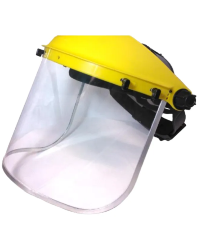 VISOR EN ACETATO CON BORDE METÁLICO