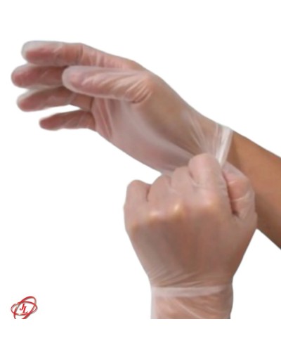 GUANTES DE VINILO TRANSPARENTES 2 CAJAS 200 UND