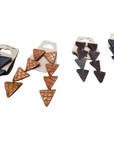 Aretes en cuero Fleki