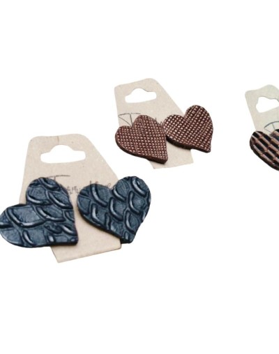 Aretes en cuero koraz
