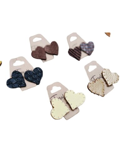 Aretes en cuero koraz
