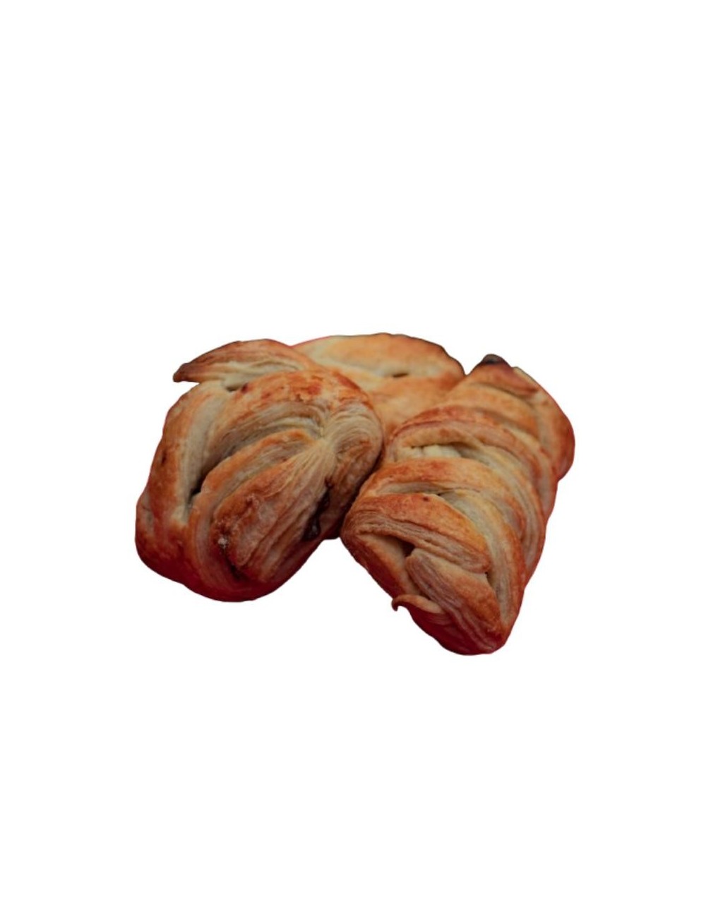 pastel hojaldrado de nutella y fresa