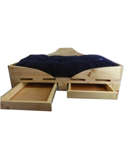 Genial Cama para perros base estiba Grande 110 x 60