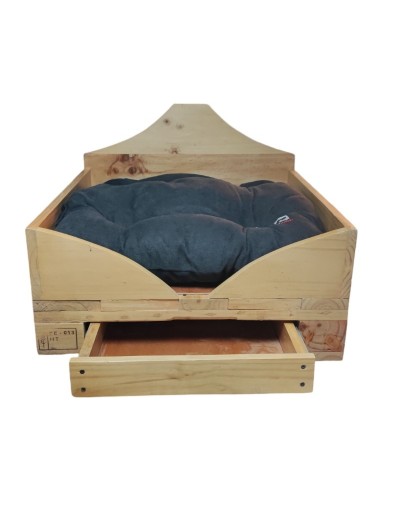 Genial Cama para perros y gatos medianos en base de estiba 60x60