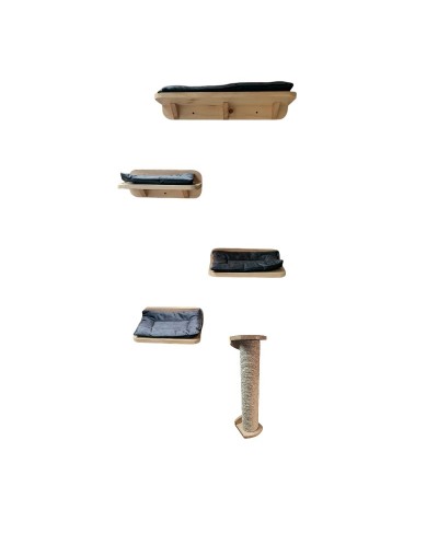 Irremplazable Combo Micho Gimnasio Para Gatos Pared