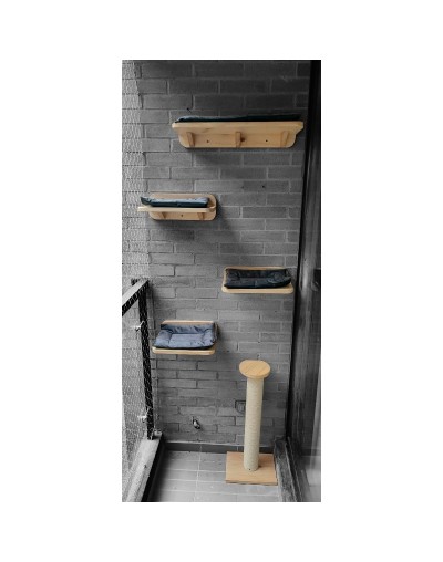 Irremplazable Combo Micho Gimnasio Para Gatos Pared
