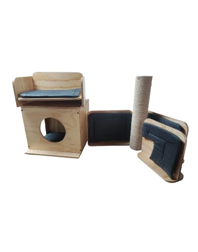 Combo Vigorosos Gimnasio Para Gatos Pared