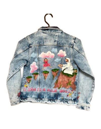 Chaqueta de Jean – Pintada a Mano – Personalizada Referencia: El Señor es mi mejor amigo