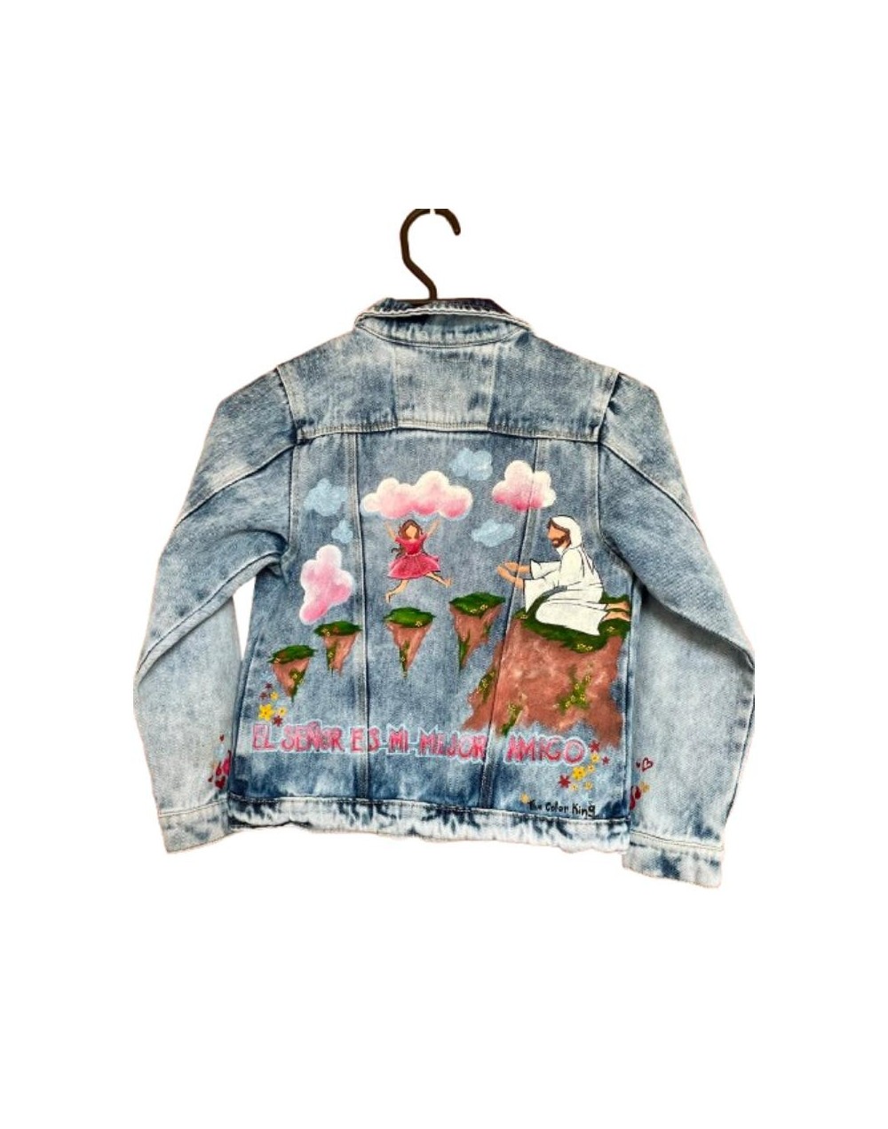 Chaqueta de Jean – Pintada a Mano – Personalizada Referencia: El Señor es mi mejor amigo