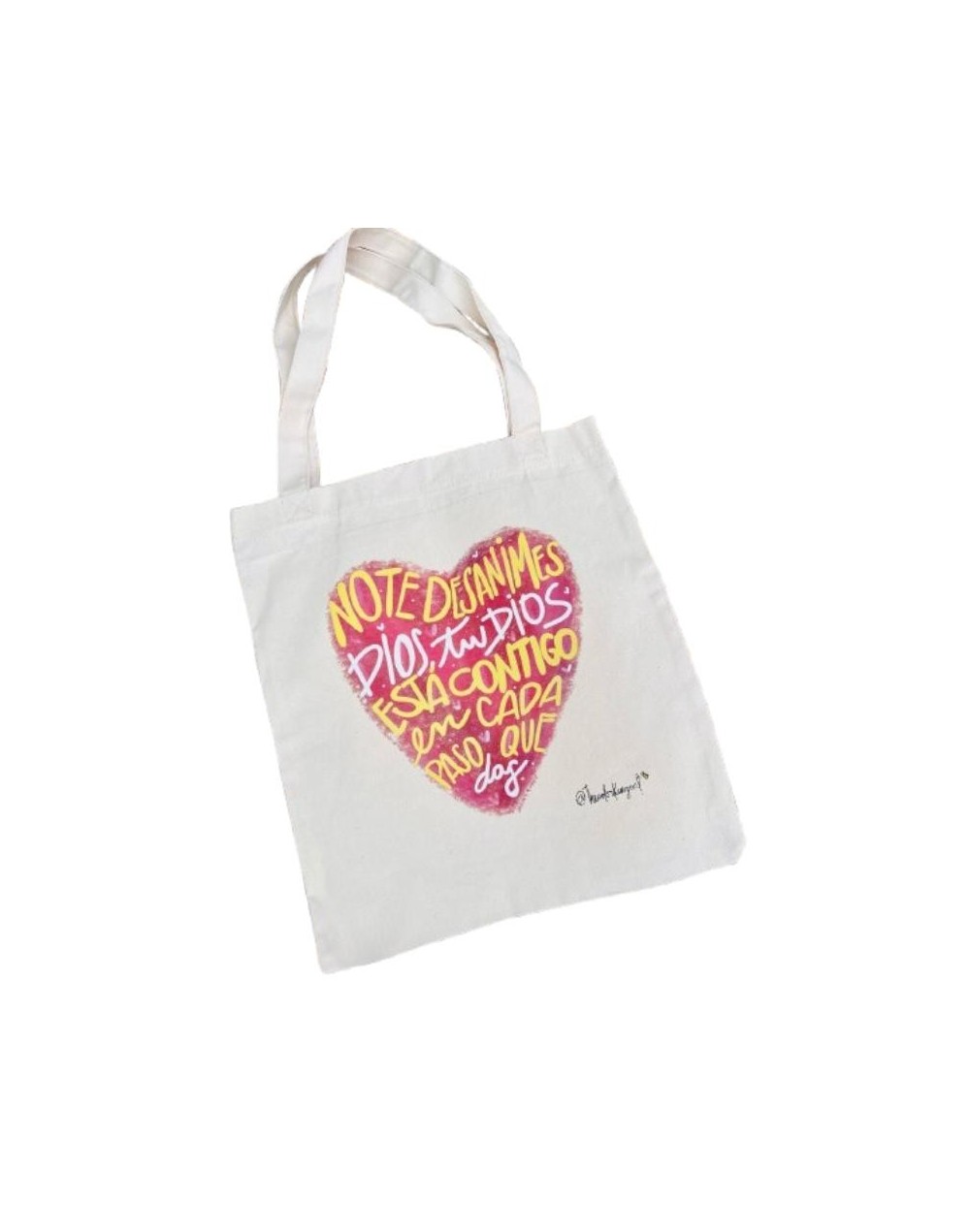 Bolso Tote Bag – 100% Algodón Crudo Referencia: Conmigo estas 