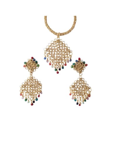 conjunto rombos multicolor