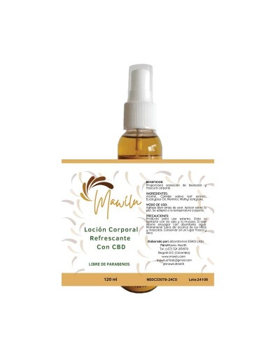Loción corporal con CBD