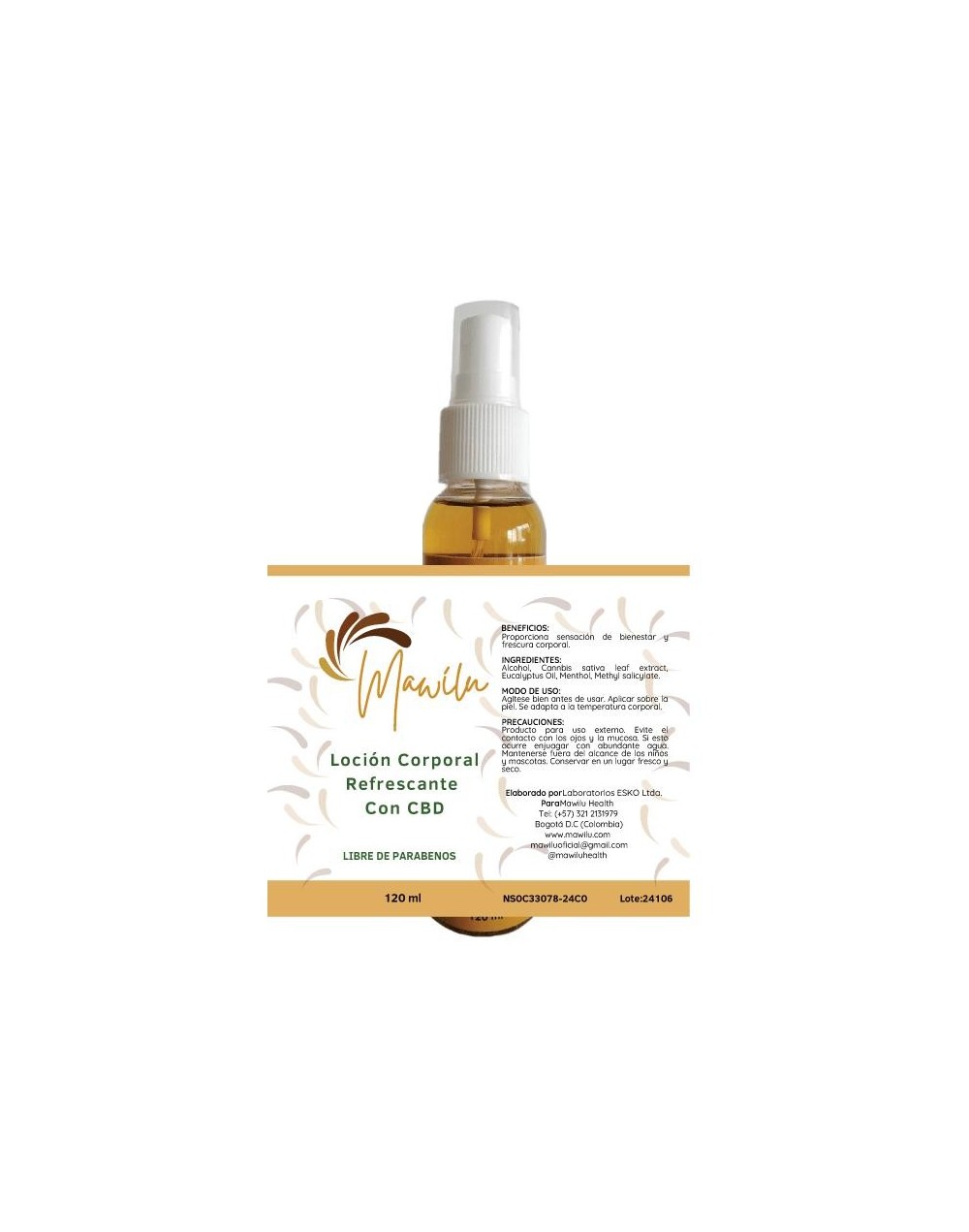 Loción corporal con CBD